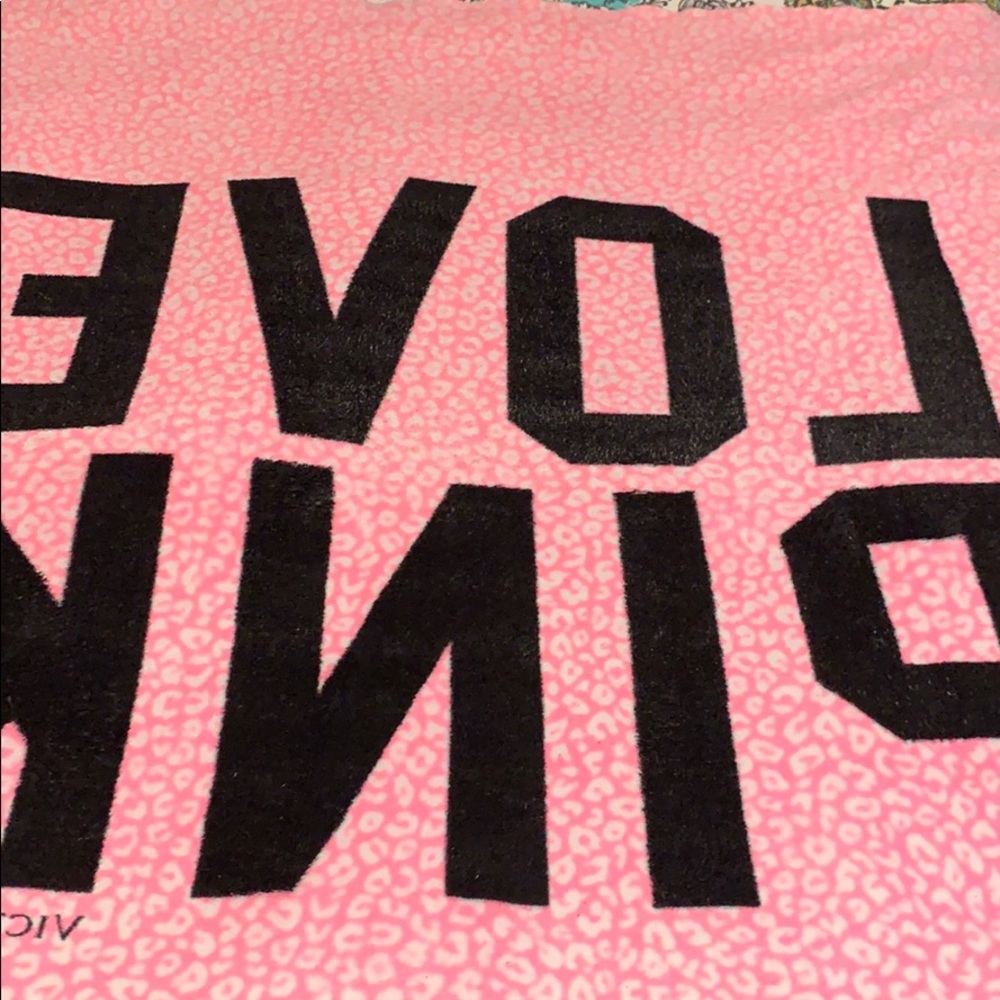Love pink blanket NOT FOR SALE